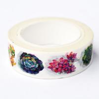 Washi tape sekulenty wzór 2
