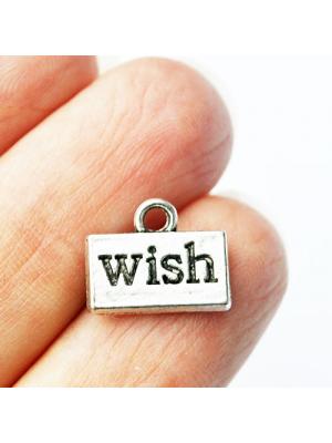 Zawieszka srebrna wish Zawieszka srebrna wish