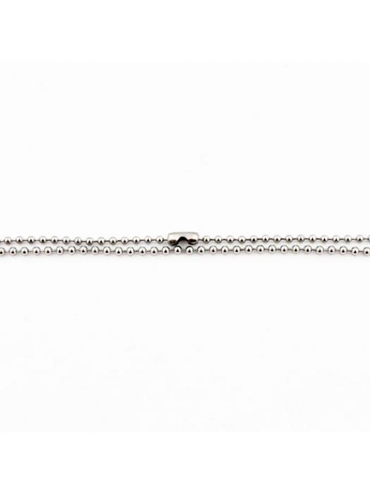 Łańcuszek kulkowy stal nierdzewna z zapięciem 2,4 mm