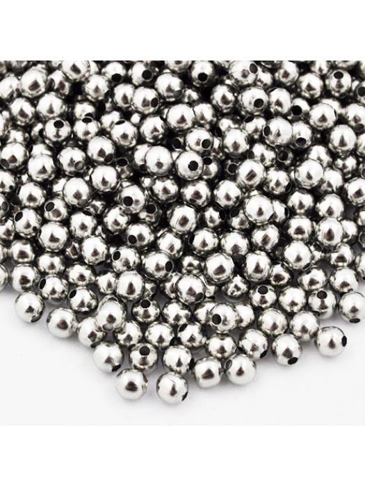 Spacer bead 10 pcs steel