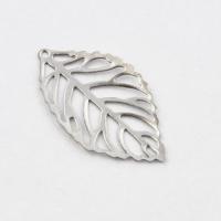 Zawieszka stal nierdzewna srebrny listek 23,5 mm Zawieszka stal nierdzewna srebrny listek 23,5 mm