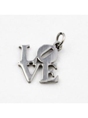 Zawieszka ze stali literki love Zawieszka ze stali literki love
