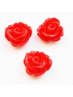 Flower light red 10 mm cabochon
