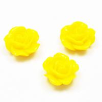 Kaboszon roża 10 x 5 mm żółta Kaboszon roża 10 x 5 mm żółta