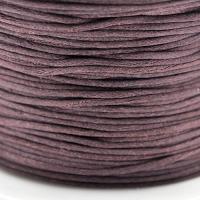 Sznurek satynowy 1mm brązowy