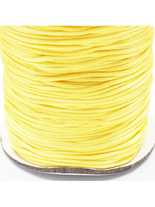 Sznurek satynowy 1mm żółty