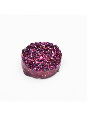 Kaboszon druzy galaxy fioletowy 12 mm Kaboszon druzy galaxy fioletowy 12 mm