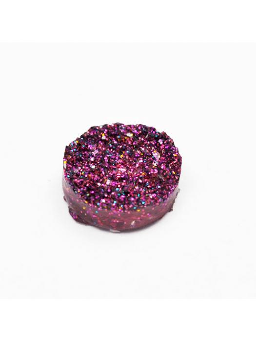 Kaboszon druzy galaxy fioletowy 12 mm