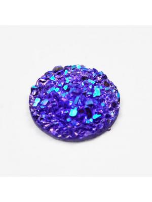 Kaboszon druzy płaski fioletowy 12 mm Kaboszon druzy płaski fioletowy 12 mm