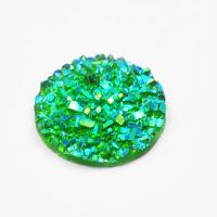 Kaboszon druzy płaski zielony 12 mm Kaboszon druzy płaski zielony 12 mm