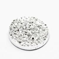 Kaboszon druzy srebrny 18 mm Kaboszon druzy srebrny 18 mm