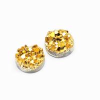 Kaboszon druzy złoty 8 mm Kaboszon druzy złoty 8 mm