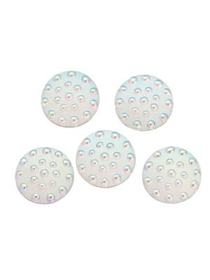 Kaboszon perłowy kropeczki 20 mm  Kaboszon perłowy kropeczki 20 mm
