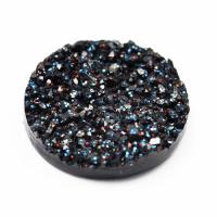 Kaboszon druzy galaxy czarny 18 mm Kaboszon druzy galaxy czarny 18 mm
