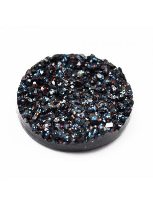 Kaboszon druzy galaxy czarny 18 mm Kaboszon druzy galaxy czarny 18 mm