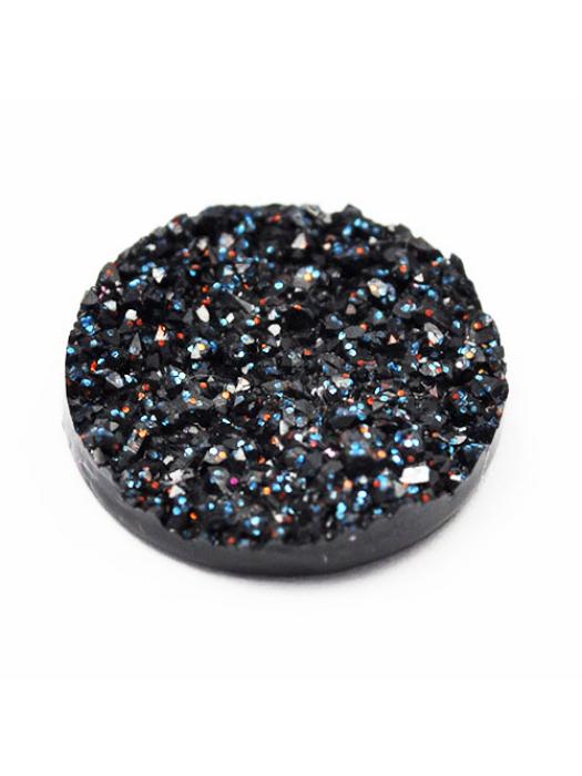 Druzy cabochon  made from resin 18 mm