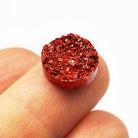 Kaboszon druzy galaxy czerwony 12 mm Kaboszon druzy galaxy czerwony 12 mm