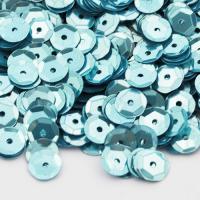 Cekiny błyszczące błękitne 6 mm Cekiny błyszczące błękitne 6 mm