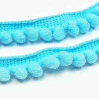 Tasiemka z pomponami 5 mm jasnoniebieska Tasiemka z pomponami 5 mm jasnoniebieska