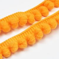 Tasiemka z pomponami 5 mm jasnopomarańczowa Tasiemka z pomponami 5 mm jasnopomarańczowa