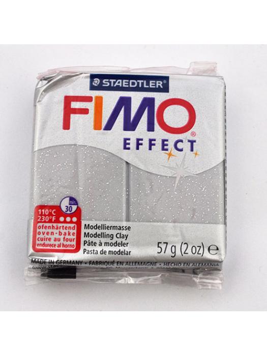 Modelina Fimo 812 Srebrny Brokatowy 1/2 kostki