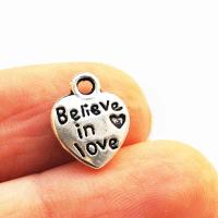 Zawieszka serce srebrne believe in love Zawieszka serce srebrne believe in love