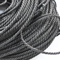 Sznurek skręcany metalizowany czarny 2 mm Sznurek skręcany metalizowany czarny 2 mm