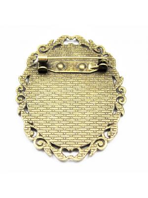 Baza broszki antyczna 30 x 40 mm