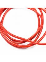 Leather cord red 2 mm