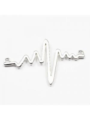Zawieszka łącznik srebrna heartbeat Zawieszka łącznik srebrna heartbeat