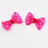 Kokardka z organzy malinowa