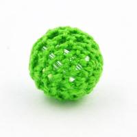 Koralik szydełkowy zielony