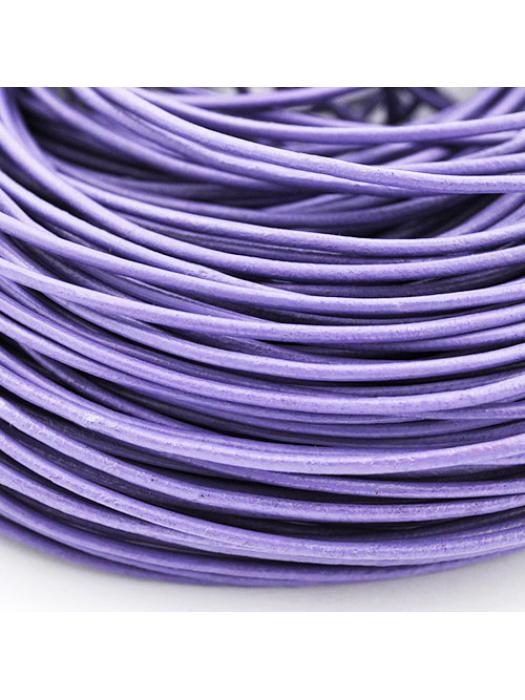 Leather cord purpel 1,5 mm
