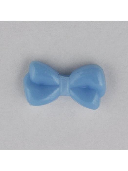 Koralik akrylowy kokardka 20 mm niebieska