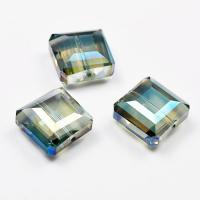 Koralik kwadratowy 13 x 13 mm niebieski Koralik kwadratowy 13 x 13 mm niebieski
