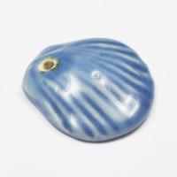 Zawieszka porcelanowa muszekla niebieska Zawieszka porcelanowa muszekla niebieska
