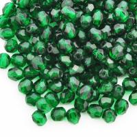 Koraliki czeskie Fire Polished 4 mm Dk Emerald 50740 10 szt. Koraliki czeskie Fire Polished 4 mm Dk Emerald 50740 10 szt.
