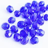 Koraliki czeskie Fire Polished dk. sapphire 6 mm 10 szt. Koraliki czeskie Fire Polished dk. sapphire 6 mm 10 szt.
