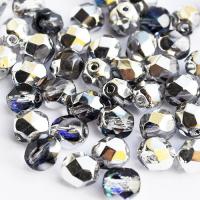 Koraliki czeskie Fire Polished crystal/ heliotrope 6 mm 10 szt. Koraliki czeskie Fire Polished crystal/ heliotrope 6 mm 10 szt.