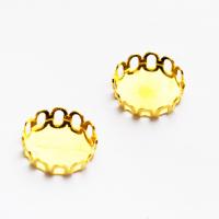 Baza do kaboszonów ażurowa złota 10 mm Baza do kaboszonów ażurowa złota 10 mm