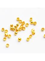 Crimp beads 50 pcs gold