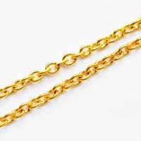 Łańcuszek złoty 3 x 2 mm