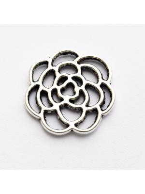 Zawieszka kwiatek srebrny 16 mm Zawieszka kwiatek srebrny 16 mm