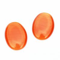 Kocie oko kaboszon 18 x 13 mm czerwony Kocie oko kaboszon 18 x 13 mm czerwony