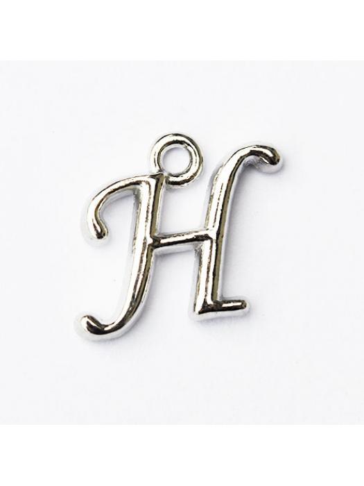 Zawieszka litera srebrna H