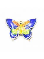 Cloisonne niebieski motylek