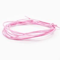 Sznurek woskowany różowy 1 mm  Sznurek woskowany różowy 1 mm