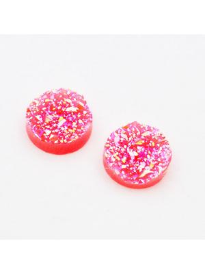 Kaboszon druzy jasnoróźowy 12 mm Kaboszon druzy jasnoróźowy 12 mm