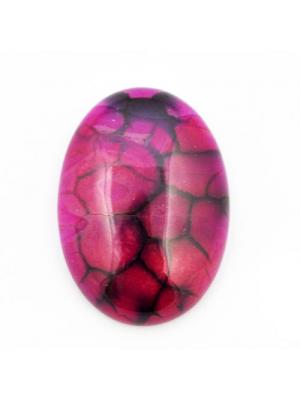 Kaboszon 25 x 35 agat ciemnoróżowy