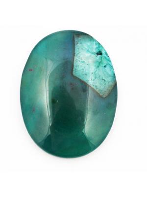 Kaboszon 30 x 40 agat teal